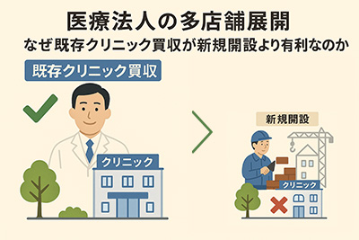 クリニック買収が新規開設より有利