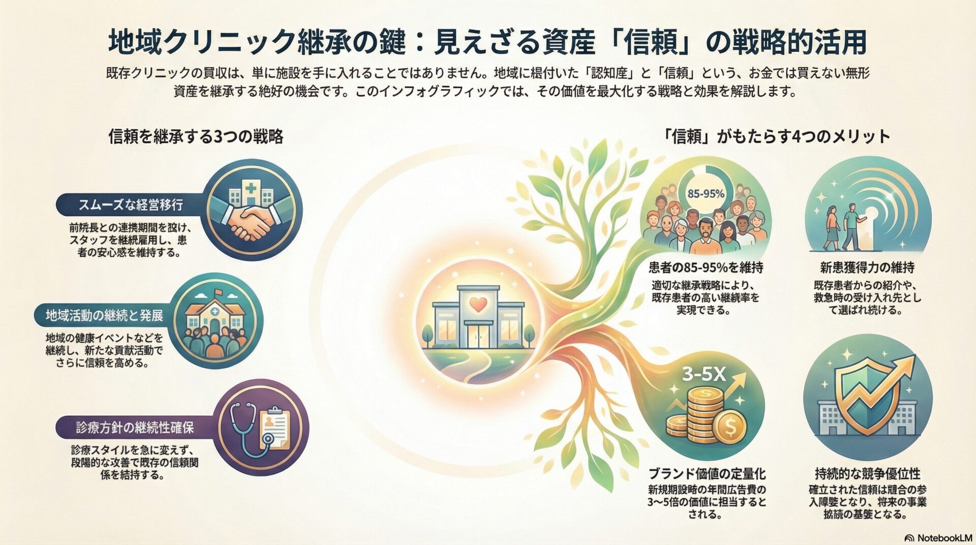 地域クリニック継承の鍵：見えざる資産「信頼」の戦略的活用