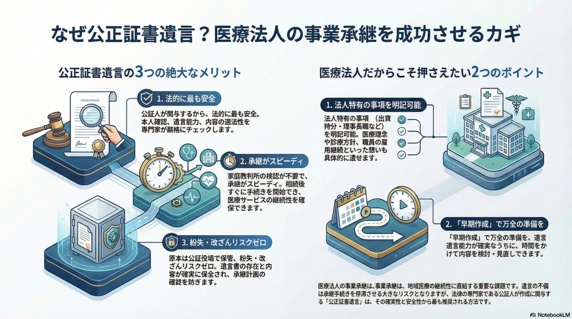 なぜ公正証書遺言？医療法人の事業承継を成功させるカギ