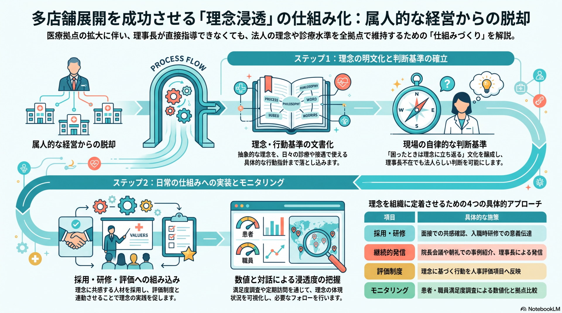 多店舗展開を成功させる「理念浸透」の仕組み化：属人的な経営からの脱却